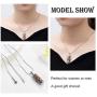 constantlife Cremation Jewelry for Ashes Crystal Stainless Steel Cylinder Urn Pendant Memorial Necklace Keepsake for Women/Men