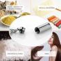 XIUDA Cylinder Cremation Necklace for Dog Ashes Angel Wing Urn Necklace with Pet Paw Print Memorial Ashes Necklace for Dog/Cat with Filling Kit
