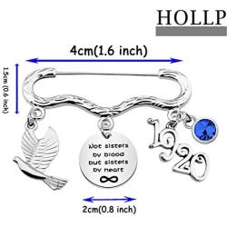 HOLLP Sorority Jewelry Not Sisters by Blood But Sisters by Heart Bracelet Sister Gift
