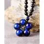 Jewever Tiger Eye Necklace Pendant Handmade Star-Shape Adjustable Energy Gemstone Healing Crystal 12mm Beads Unisex