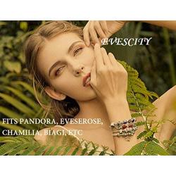 EVESCITY 925 Silver Gold Many Styles Beads for Charm Bracelets Best Jewelry Gifts for Women Her Girls