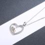 oGoodsunj Mother Daughter Jewelry - 925 Sterling Silver Necklace Lucky Elephant Love in Heart Pendant Ring Bracelet for Women Girls
