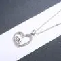 oGoodsunj Mother Daughter Jewelry - 925 Sterling Silver Necklace Lucky Elephant Love in Heart Pendant Ring Bracelet for Women Girls