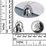 POPLYKE Penguin Gifts for Women Girls Sterling Silver Penguin Family Heart-Shaped Pendant Necklace Jewelry for Mom Daughter