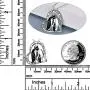 POPLYKE Penguin Gifts for Women Girls Sterling Silver Penguin Family Heart-Shaped Pendant Necklace Jewelry for Mom Daughter