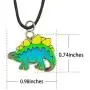 Fun Jewels Cute Stegosaurus Dinosaur Pendant Color Change Mood Necklace For Boys Girls Animal Jewelry Fun Jewels Cute Stegosaurus Dinosaur Pendant Color Change Mood Necklace For Boys Girls Animal Jewelry