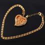 U7 CZ Allah Pendant Necklace with Chain Platinum / 18K Gold Plated Muslim Jewelry, with Text Engraving Service