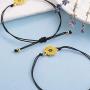 JEVI Sunflower Boho Bracelet Friendship Jewelry for Women Girl Friend Handmade Distance Bracelets for 2