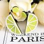 2 Pairs Cute Watermelon Lemon Fruit Earrings Jewelry Acrylic Exaggeration Personality Big Drop Dangle Stud Earrings for Womens Girls