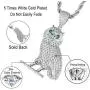 PY BLING Full Iced Out Owl Pendant 18K Gold/White Gold Plated Hip Hop Fashion Simulated Diamond CZ Pendant with Stainless Steel Rope Chain Necklace for Men Women PY BLING Full Iced Out Owl Pendant 18K Gold/White Gold Plated Hip Hop Fashion Simulated Diamond CZ Pendant with Stainless Steel Rope Chain Necklace for Men Women