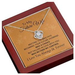 KINDPAW to My Future Wife Love Knot Necklace - Meeting You was Fate