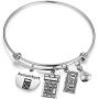 Gzrlyf Accountant Bracelet Calculator Charm Bracelet Accounting Jewelry CPA Graduation Gift