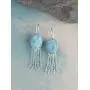YoTreasure Larimar 925 Sterling Silver Fixed Earwire Chandelier Earrings Jewelry YoTreasure Larimar 925 Sterling Silver Fixed Earwire Chandelier Earrings Jewelry