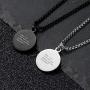 INRENG Athletes Sports Cross Pendant Necklace for Men Women Faith Prayer Inspiring Luke 1:37 Bible Verse on Back