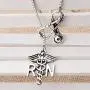 KUIYAI Stethoscope Nurse Hat Lariat Y Necklace with RN Syringe Charms for Nurse Doctor