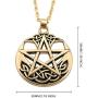 fishhook Wicca Pentacle Pentagram Venus Talisman for Protection Pendant Necklace
