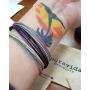 Pura Vida Jewelry Bracelets Bright Bracelet - 100% Waterproof and Handmade w/Coated Charm, Adjustable Band