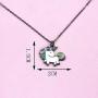 Unicorn Necklace | Jewelry Charm Stuff Unicorn Gifts for Women Men Pendant Accessories and Black Chain