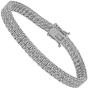 SHKA 2 Rows Tennis Bracelet 18K Women’s Bracelet CZ Bracelets with Sparking Cubic Zirconia