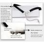 Konpicca Black Leather Punk Choker Premium Black Vegan Leather Choker and Collar Necklace with Elegant Pendant