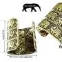 Q&Q Fashion Egypt African Embossed Elephant Lucky Wide Bracelet Bangle Cuff Animal OM Hindu Ganesha Wrap Statement Women Men Gift