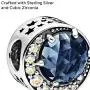 Pandora Jewelry Moon and Night Sky Cubic Zirconia Charm in Sterling Silver Pandora Jewelry Moon and Night Sky Cubic Zirconia Charm in Sterling Silver