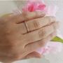 Dazzlingrock Collection 0.70 Carat (ctw) 14K Gold Round White Cubic Zirconia Ladies Eternity Stackable Wedding Band 3/4 CT