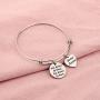 POTIY Aunt Bracelet Aunt Adjustable Bracelet Jewelry Aunt Gift Not Auntie by Blood But Auntie by Heart Birthday Gift for Auntie from Nephew Niece