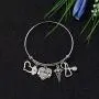 CYTING Nurse Bracelet Nurse Hat Medical Caduceus Stethoscope Charms Bracelet Nurse Jewelry Nursing Graduation Gift Nurse Appreciation Gift