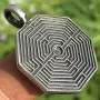 Medieval France Jewelry Octagonal Arras Amiens Labyrinth Maze of Chartres Cathedral Protection Amulet Symbol of Life Pewter Mens Womens Pendant Necklace Charm for Men Women Unisex Silver Ball Chain Medieval France Jewelry Octagonal Arras Amiens Labyrinth Maze of Chartres Cathedral Protection Amulet Symbol of Life Pewter Mens Womens Pendant Necklace Charm for Men Women Unisex Silver Ball Chain