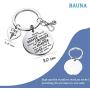 BAUNA CNA Keychain Certified Nursing Assistant Gift Always Remember You’re Braver Than You Believe Inspiration Jewelry for Medical Student Nurses
