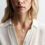Ldurian Layered Necklace, Set of 2, Choker Chain with Coin Pendant, Layering Drop Lariat for Women, Dainty Minimalist Jewelry (14K Gold Plated)