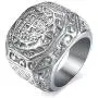 Trendsmax 316L Stainless Steel Signet Ring for Men Boys Carved Cross Crown Silver Tone Finger Ring Gothic Cool Size 8-13 Trendsmax 316L Stainless Steel Signet Ring for Men Boys Carved Cross Crown Silver Tone Finger Ring Gothic Cool Size 8-13