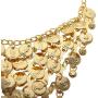 BellyLady Belly Dance Gypsy Jewelry, Gold Necklace & Earrings, Gift Idea