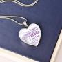 to My Daughter I Love You Necklace Jewelry Gift Love Mom to Daughter 2021 Birthday Christmas School College University Graduation Gifts