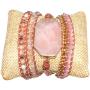 Mindfulness Gems Boho Leather Wrap Bracelet for Women- Stunning Premium Handmade Healing Crystal Beaded 5 Strands wrap | Bohemian Jewelry Collection.
