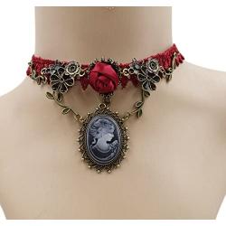 ETERNITY J. Vintage Princess Lolita Lace Victorian Necklace Bracelet Edwardian Vampire Gothic Choker Pendant