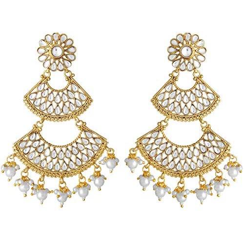 Aheli Classic Drop Earrings for Women Girls Indian Traditional Bollywood Jewelry