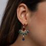 Chandelier Statement Drop Earrings Wedding Long Dangle Earrings Bridal Style Multicolor Teardrop CZ Stones