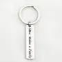 KUIYAI Adoption Keychain Love Makes A Family Keyring Step Parent Keychain Father Mother Child Gift