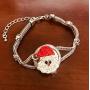My Prime Gifts Christmas Santa Claus Interchangeable Snap Jewelry Rhinestone Holiday Standard Size 18-20mm Snaps