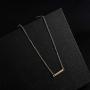 Kyerlyn 14K Gold Plated Dainty Bar Choker Necklace for Women Gold Satellite Necklace Cute Lip Chain Cross Necklace Faith Pendant Beaded Choker Chain Y Necklace
