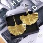 Fashion Ginkgo Leaf Drop Dangle Earrings Fall Maple Leaf Pendant Earrings for Girlfriend Wife Daughter Partner Jewelry