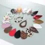 Finrezio 20 Pairs Leather Teardrop Dangle Earrings For Women Petal Leopard Print Leaf Drop Antique Lightweight Earrings Finrezio 20 Pairs Leather Teardrop Dangle Earrings For Women Petal Leopard Print Leaf Drop Antique Lightweight Earrings