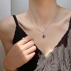 MIX Custom Sterling Silver Sun& Moon Matching Pendant Necklace with 100 Languages I Love You Projection Necklace Magnet Couple Statement