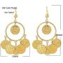 Islam Muslim Ancient Coins Earrings Gold Color Arab Money Sign Turkish Earring Middle Eastern Oman Jewelry