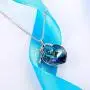 Sllaiss Ocean Heart Pendant Necklace for WomenOpen Your Heart with The KeyKey Necklace Made with Swarovski Crystals, Anniversary Jewelry Gift
