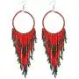 Women Fashion Long Tassel Ethnic Hippie Native Earthy Boho Bohemian Style Handmade Seed Beads Statement Drop and Dangle Earrings Women Fashion Long Tassel Ethnic Hippie Native Earthy Boho Bohemian Style Handmade Seed Beads Statement Drop and Dangle Earrings