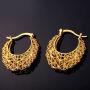Women Girls Hoop Earrings Stainless Steel/18K Gold Plated Loop Earrings Hypoallergenic, Polished/Half Open/Vintage/Statement Ear Rings