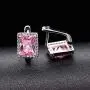 Uloveido Womens Fashion Created Mystic Topaz Big Emerald Cut Pendant Necklace Clip on Stud Earrings Solitaire Ring Set Rainbow Crystal Wedding Jewelry Set Gift T483 Uloveido Womens Fashion Created Mystic Topaz Big Emerald Cut Pendant Necklace Clip on Stud Earrings Solitaire Ring Set Rainbow Crystal Wedding Jewelry Set Gift T483